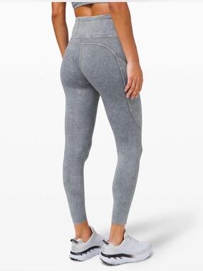 Lululemon Fast and Free Size 6 - Ice Wash Asphalt Gray
